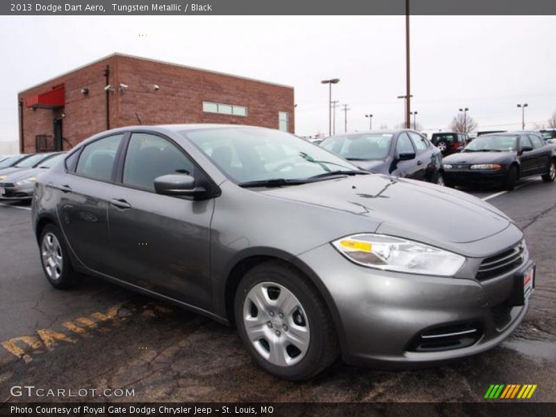 Tungsten Metallic / Black 2013 Dodge Dart Aero
