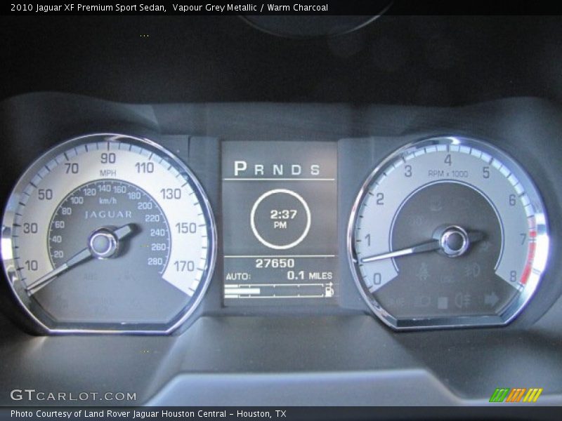  2010 XF Premium Sport Sedan Premium Sport Sedan Gauges