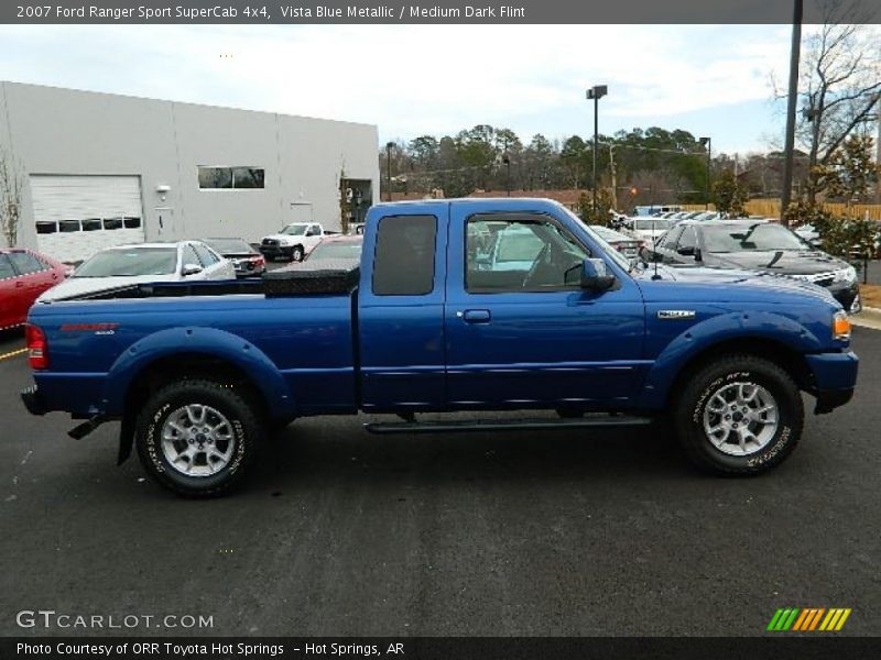 Vista Blue Metallic / Medium Dark Flint 2007 Ford Ranger Sport SuperCab 4x4