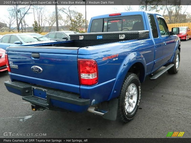 Vista Blue Metallic / Medium Dark Flint 2007 Ford Ranger Sport SuperCab 4x4
