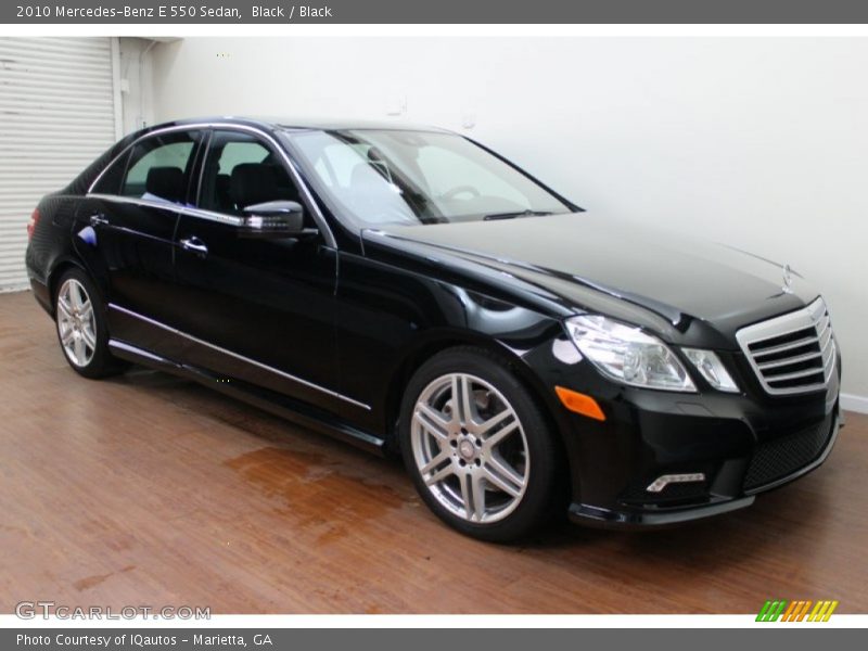 Black / Black 2010 Mercedes-Benz E 550 Sedan