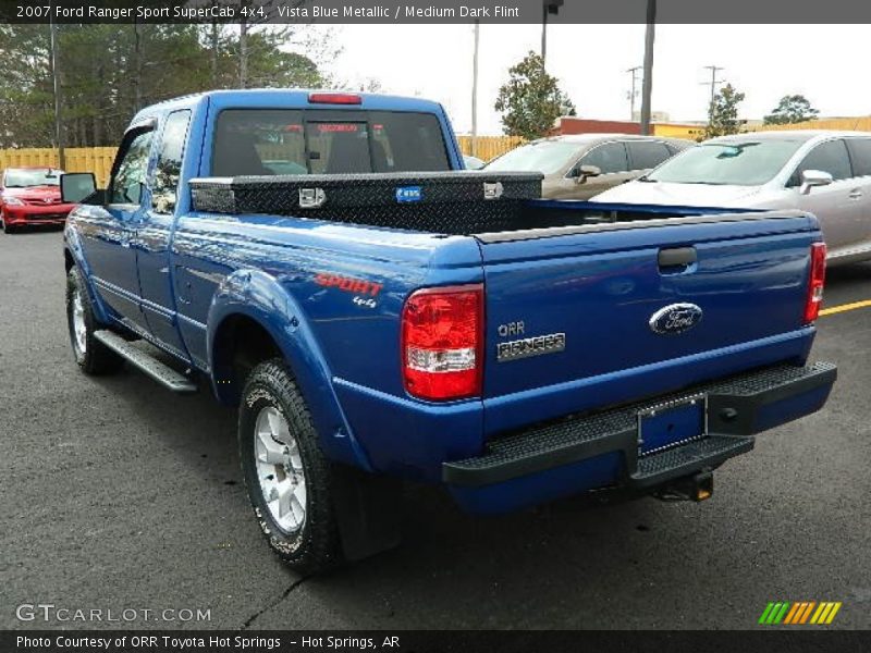 Vista Blue Metallic / Medium Dark Flint 2007 Ford Ranger Sport SuperCab 4x4