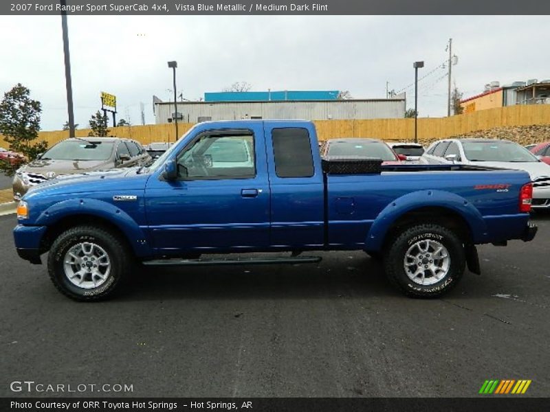 Vista Blue Metallic / Medium Dark Flint 2007 Ford Ranger Sport SuperCab 4x4