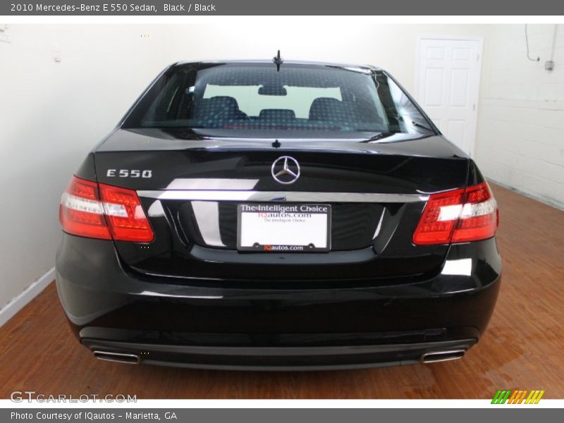 Black / Black 2010 Mercedes-Benz E 550 Sedan