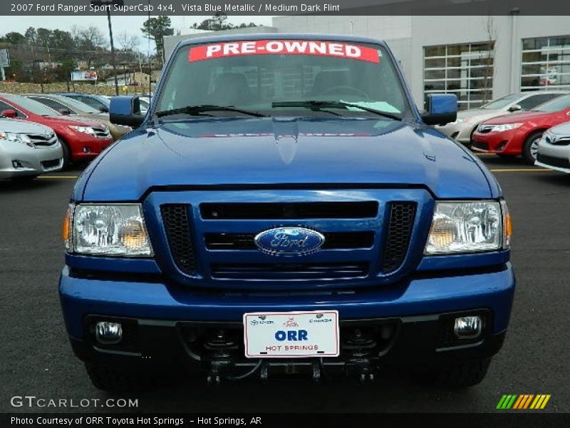 Vista Blue Metallic / Medium Dark Flint 2007 Ford Ranger Sport SuperCab 4x4