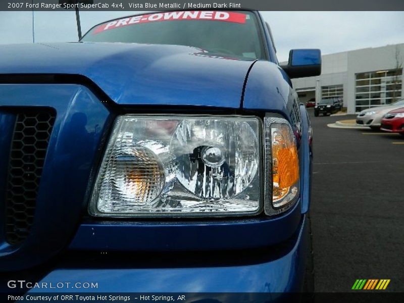 Vista Blue Metallic / Medium Dark Flint 2007 Ford Ranger Sport SuperCab 4x4