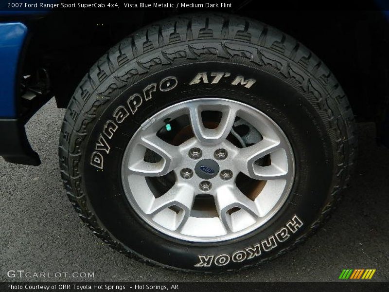 Vista Blue Metallic / Medium Dark Flint 2007 Ford Ranger Sport SuperCab 4x4