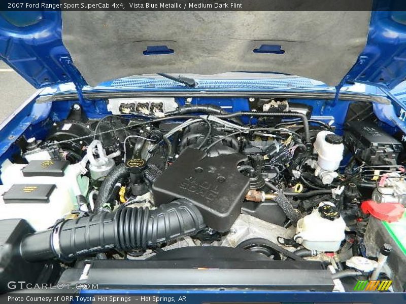 Vista Blue Metallic / Medium Dark Flint 2007 Ford Ranger Sport SuperCab 4x4