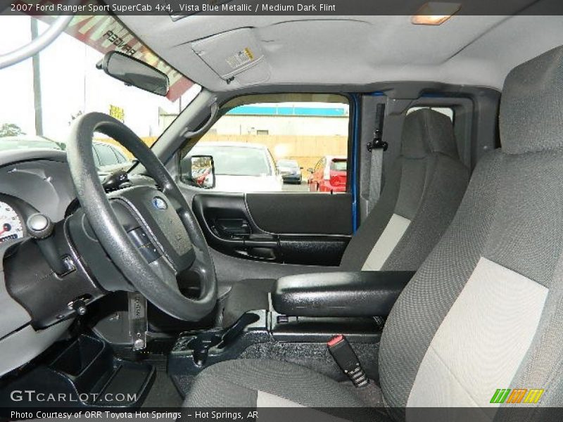 Vista Blue Metallic / Medium Dark Flint 2007 Ford Ranger Sport SuperCab 4x4
