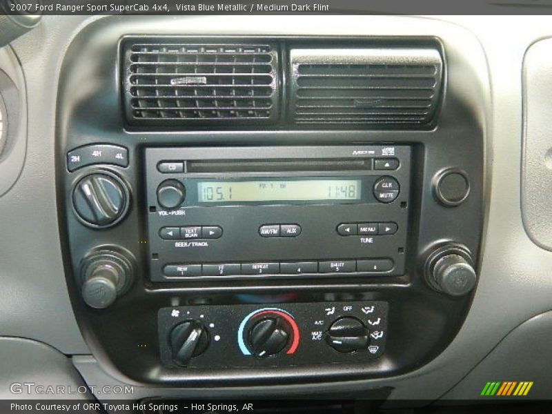 Vista Blue Metallic / Medium Dark Flint 2007 Ford Ranger Sport SuperCab 4x4