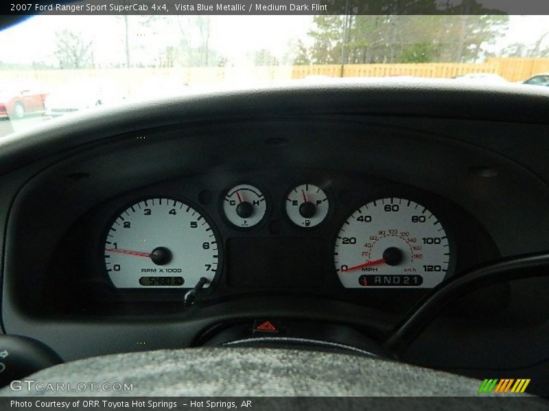 Vista Blue Metallic / Medium Dark Flint 2007 Ford Ranger Sport SuperCab 4x4
