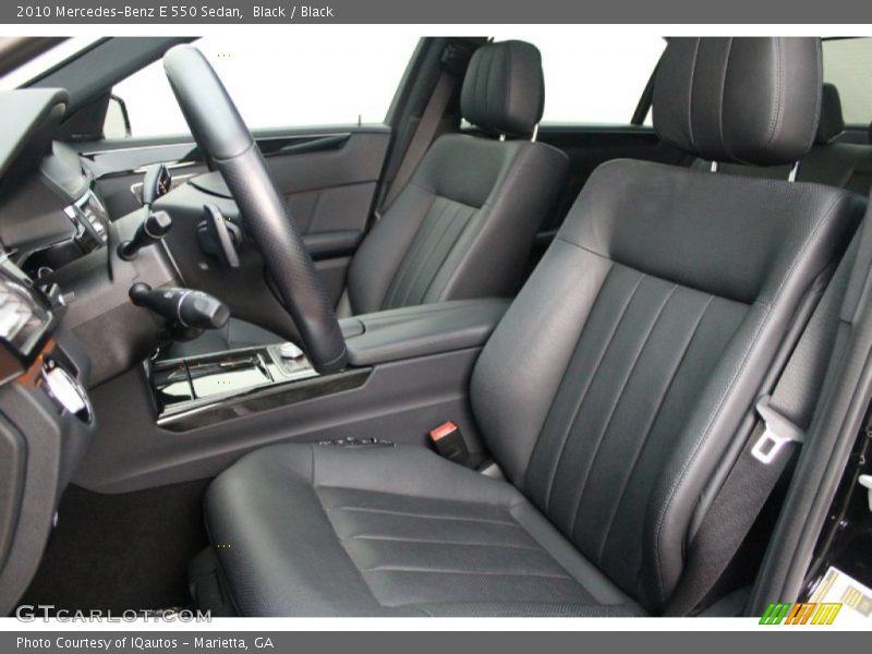 Front Seat of 2010 E 550 Sedan