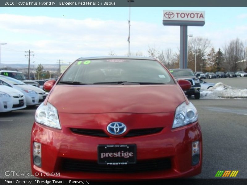 Barcelona Red Metallic / Bisque 2010 Toyota Prius Hybrid IV