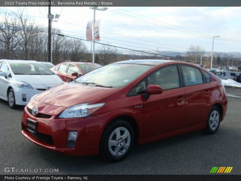 Barcelona Red Metallic / Bisque 2010 Toyota Prius Hybrid IV