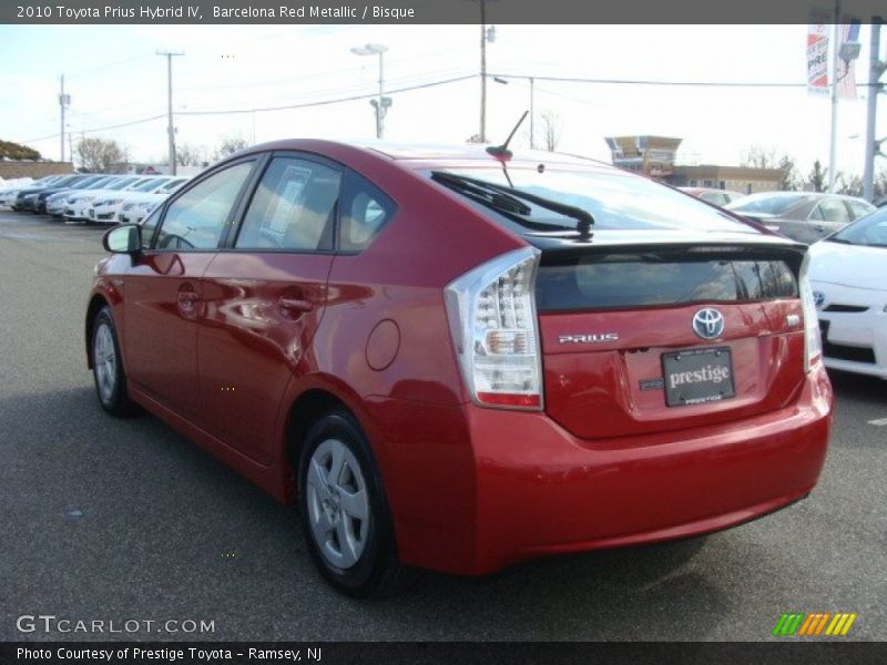 Barcelona Red Metallic / Bisque 2010 Toyota Prius Hybrid IV