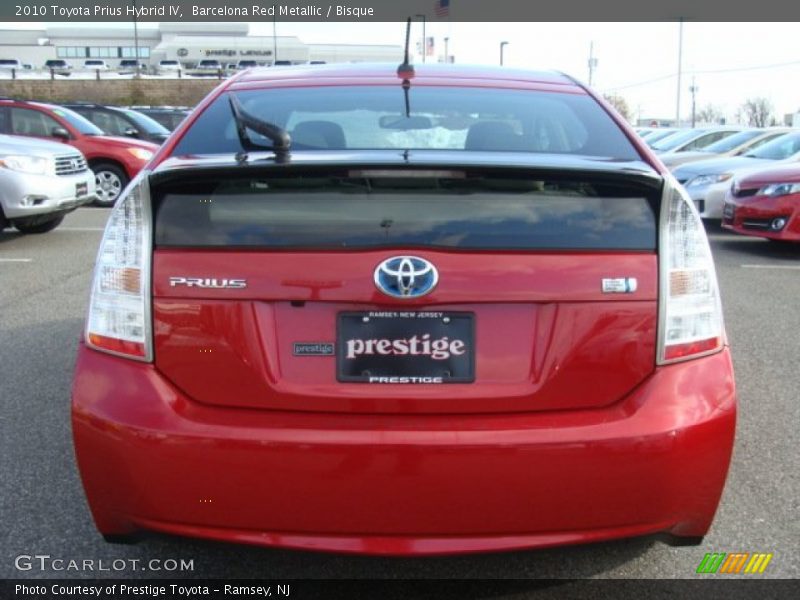 Barcelona Red Metallic / Bisque 2010 Toyota Prius Hybrid IV