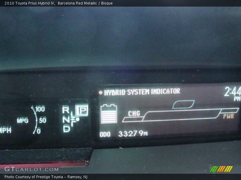 Barcelona Red Metallic / Bisque 2010 Toyota Prius Hybrid IV