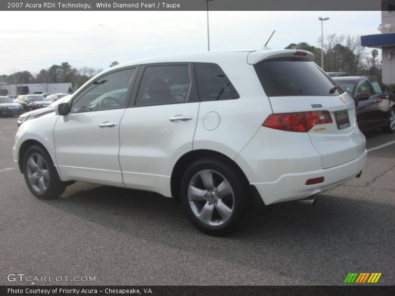 White Diamond Pearl / Taupe 2007 Acura RDX Technology