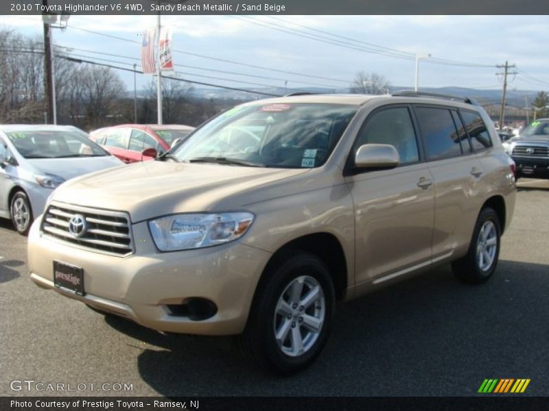 Sandy Beach Metallic / Sand Beige 2010 Toyota Highlander V6 4WD