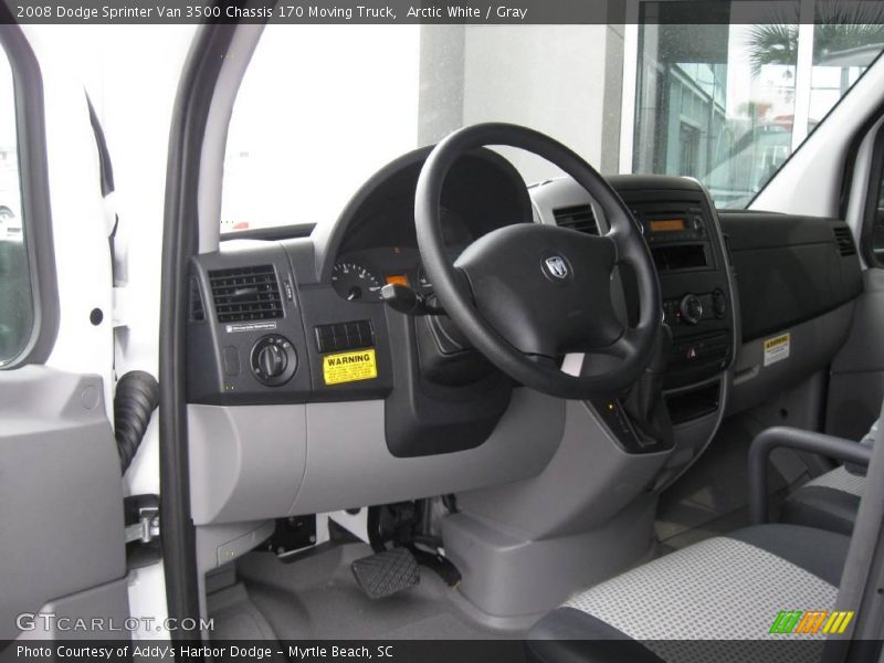 Arctic White / Gray 2008 Dodge Sprinter Van 3500 Chassis 170 Moving Truck