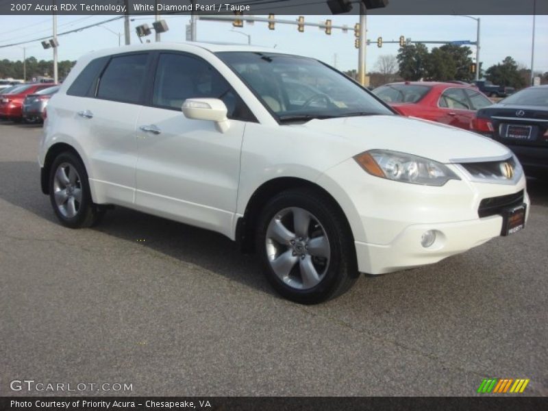 White Diamond Pearl / Taupe 2007 Acura RDX Technology