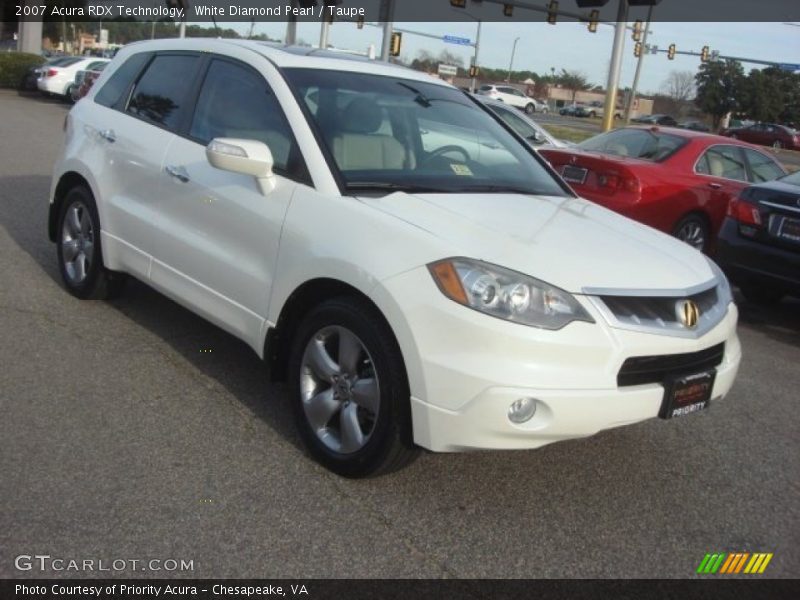 White Diamond Pearl / Taupe 2007 Acura RDX Technology