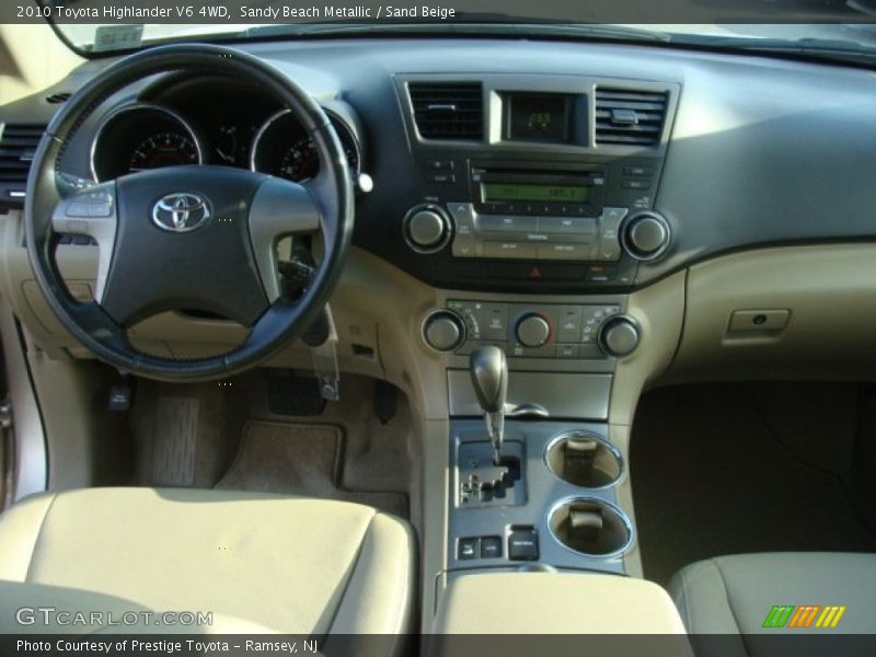 Sandy Beach Metallic / Sand Beige 2010 Toyota Highlander V6 4WD