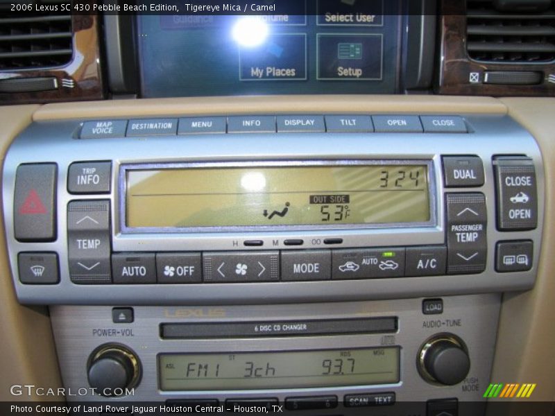 Controls of 2006 SC 430 Pebble Beach Edition