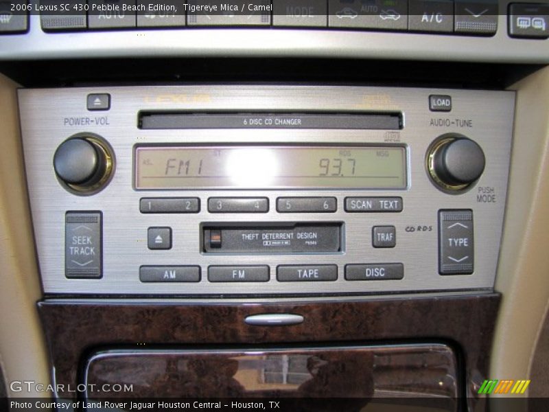 Audio System of 2006 SC 430 Pebble Beach Edition