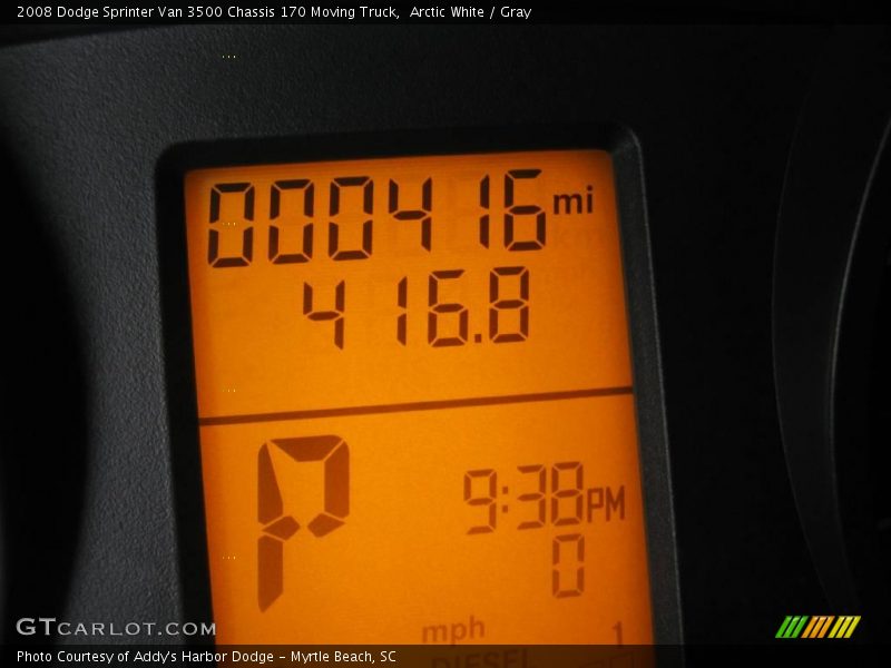 Arctic White / Gray 2008 Dodge Sprinter Van 3500 Chassis 170 Moving Truck