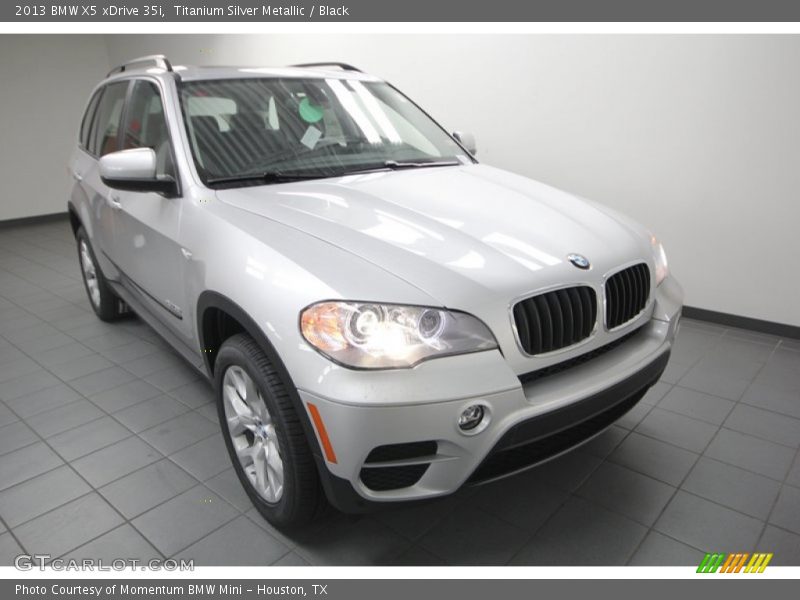 Titanium Silver Metallic / Black 2013 BMW X5 xDrive 35i