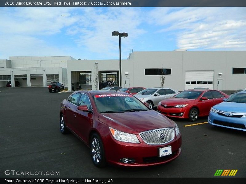 Red Jewel Tintcoat / Cocoa/Light Cashmere 2010 Buick LaCrosse CXS