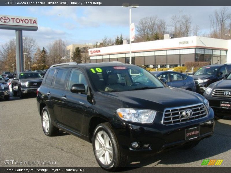 Black / Sand Beige 2010 Toyota Highlander Limited 4WD