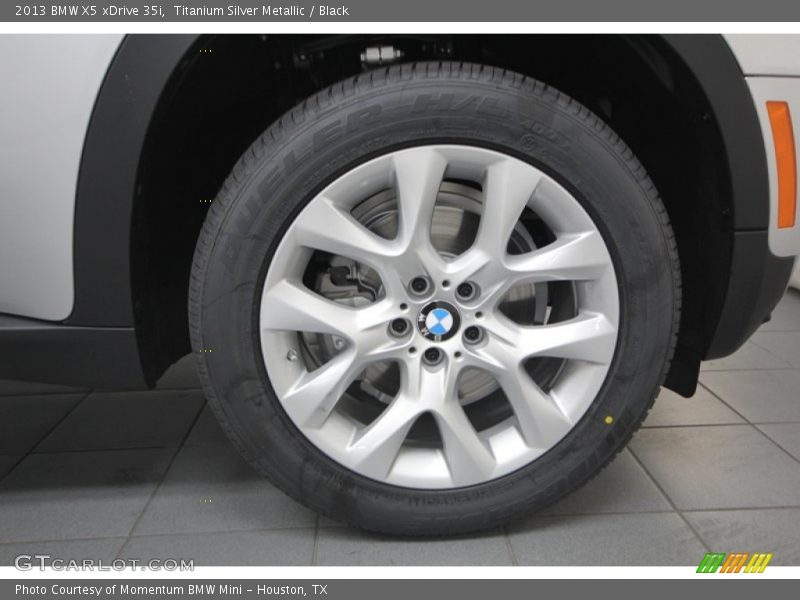 Titanium Silver Metallic / Black 2013 BMW X5 xDrive 35i