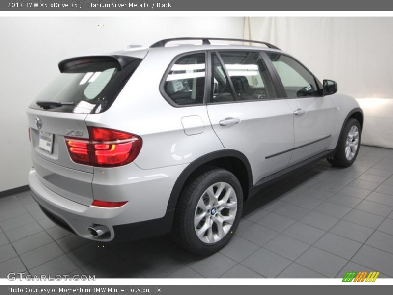 Titanium Silver Metallic / Black 2013 BMW X5 xDrive 35i