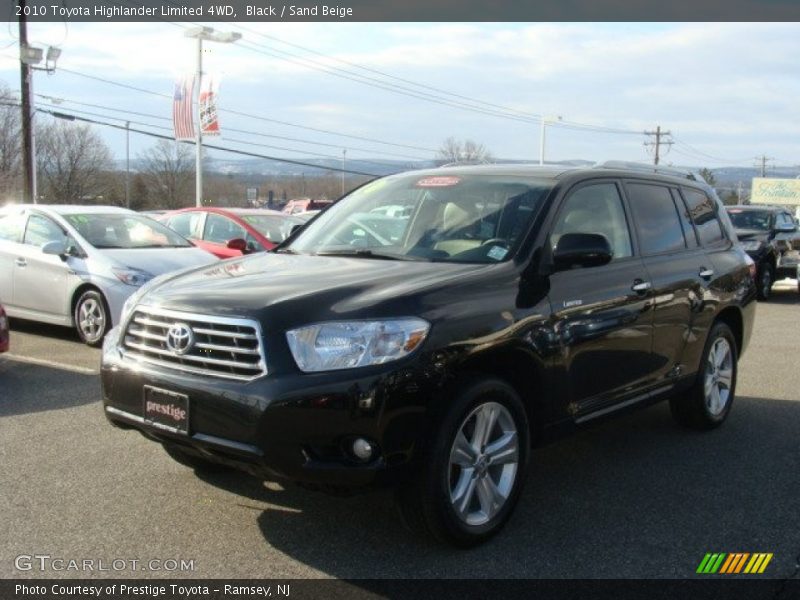 Black / Sand Beige 2010 Toyota Highlander Limited 4WD