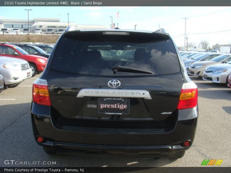 Black / Sand Beige 2010 Toyota Highlander Limited 4WD
