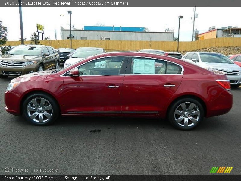 Red Jewel Tintcoat / Cocoa/Light Cashmere 2010 Buick LaCrosse CXS