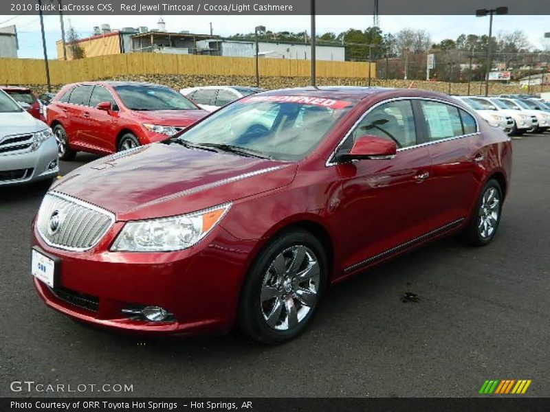 Red Jewel Tintcoat / Cocoa/Light Cashmere 2010 Buick LaCrosse CXS