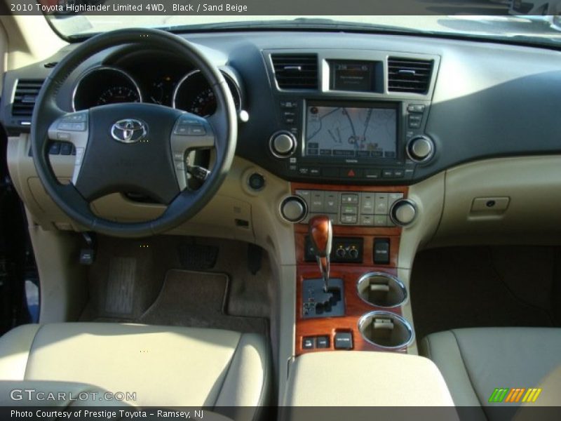 Black / Sand Beige 2010 Toyota Highlander Limited 4WD