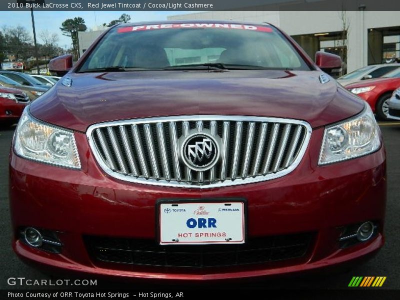 Red Jewel Tintcoat / Cocoa/Light Cashmere 2010 Buick LaCrosse CXS