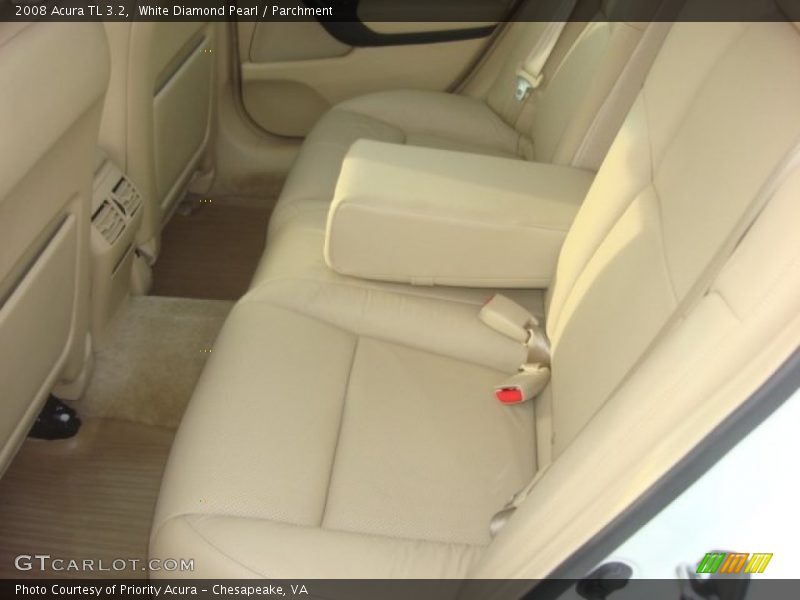 White Diamond Pearl / Parchment 2008 Acura TL 3.2