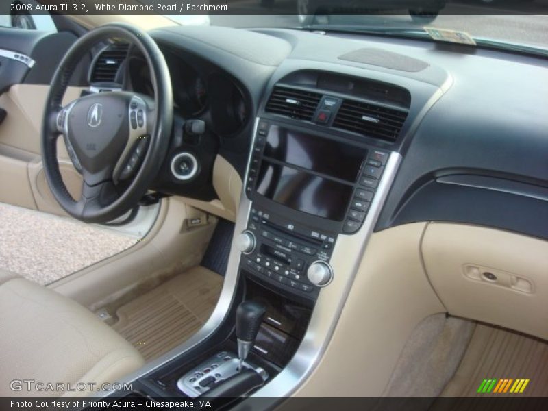 White Diamond Pearl / Parchment 2008 Acura TL 3.2