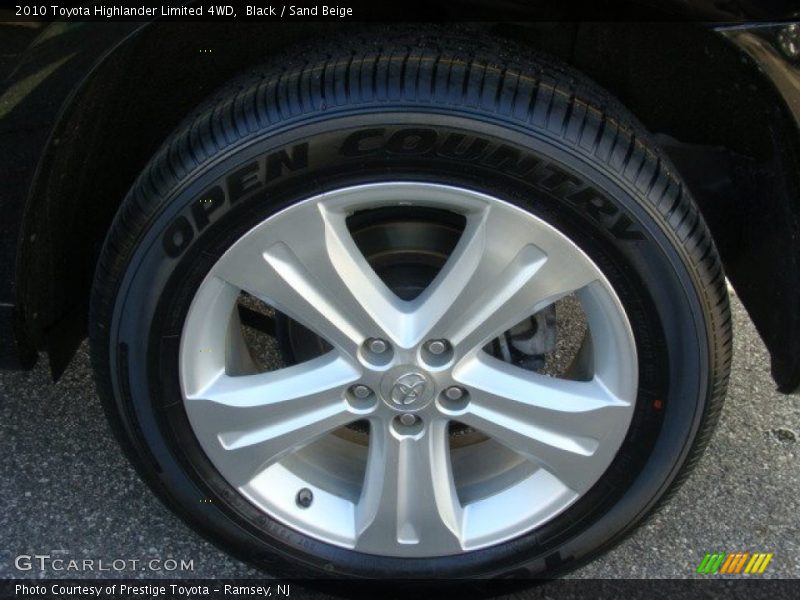 Black / Sand Beige 2010 Toyota Highlander Limited 4WD