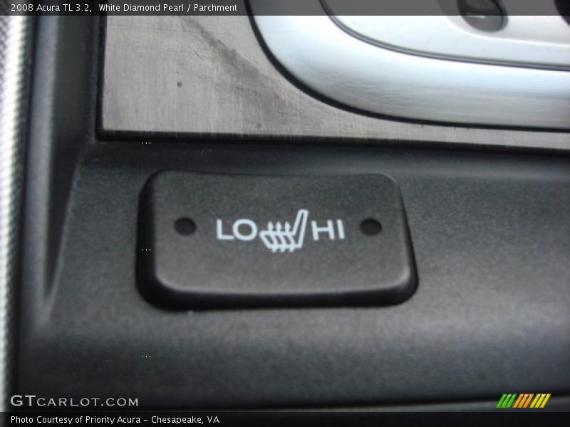 White Diamond Pearl / Parchment 2008 Acura TL 3.2