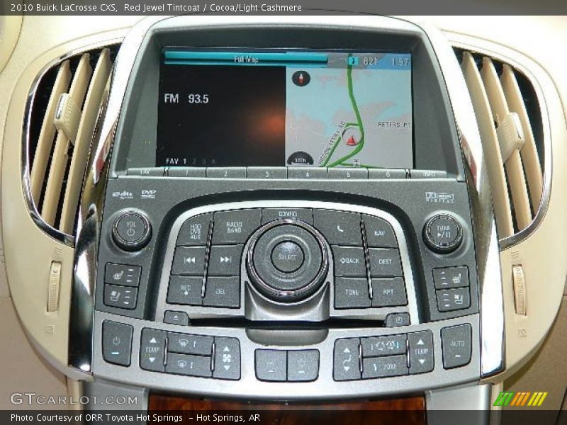 Controls of 2010 LaCrosse CXS