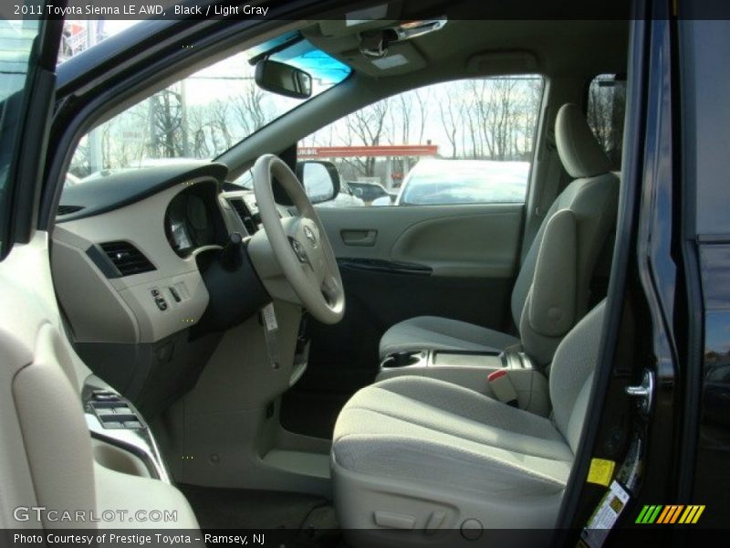 Black / Light Gray 2011 Toyota Sienna LE AWD