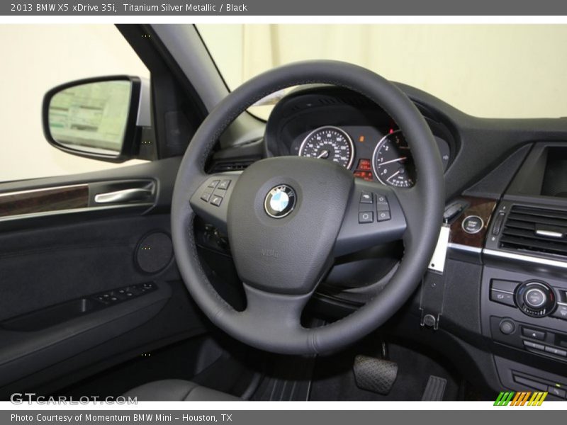 Titanium Silver Metallic / Black 2013 BMW X5 xDrive 35i