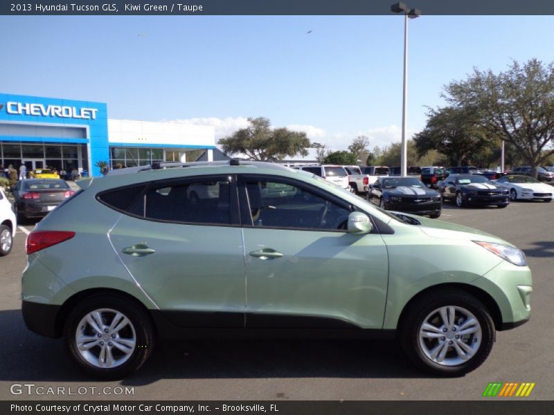 Kiwi Green / Taupe 2013 Hyundai Tucson GLS