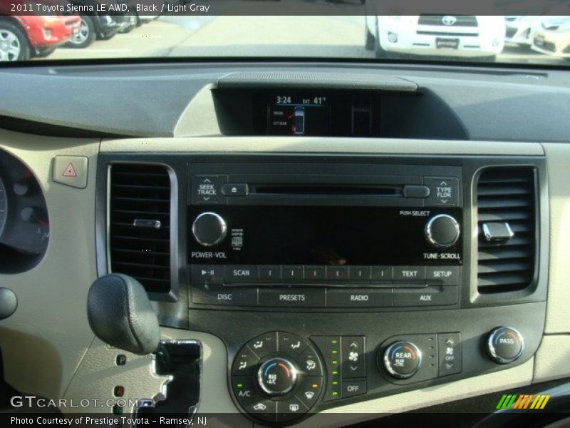 Black / Light Gray 2011 Toyota Sienna LE AWD